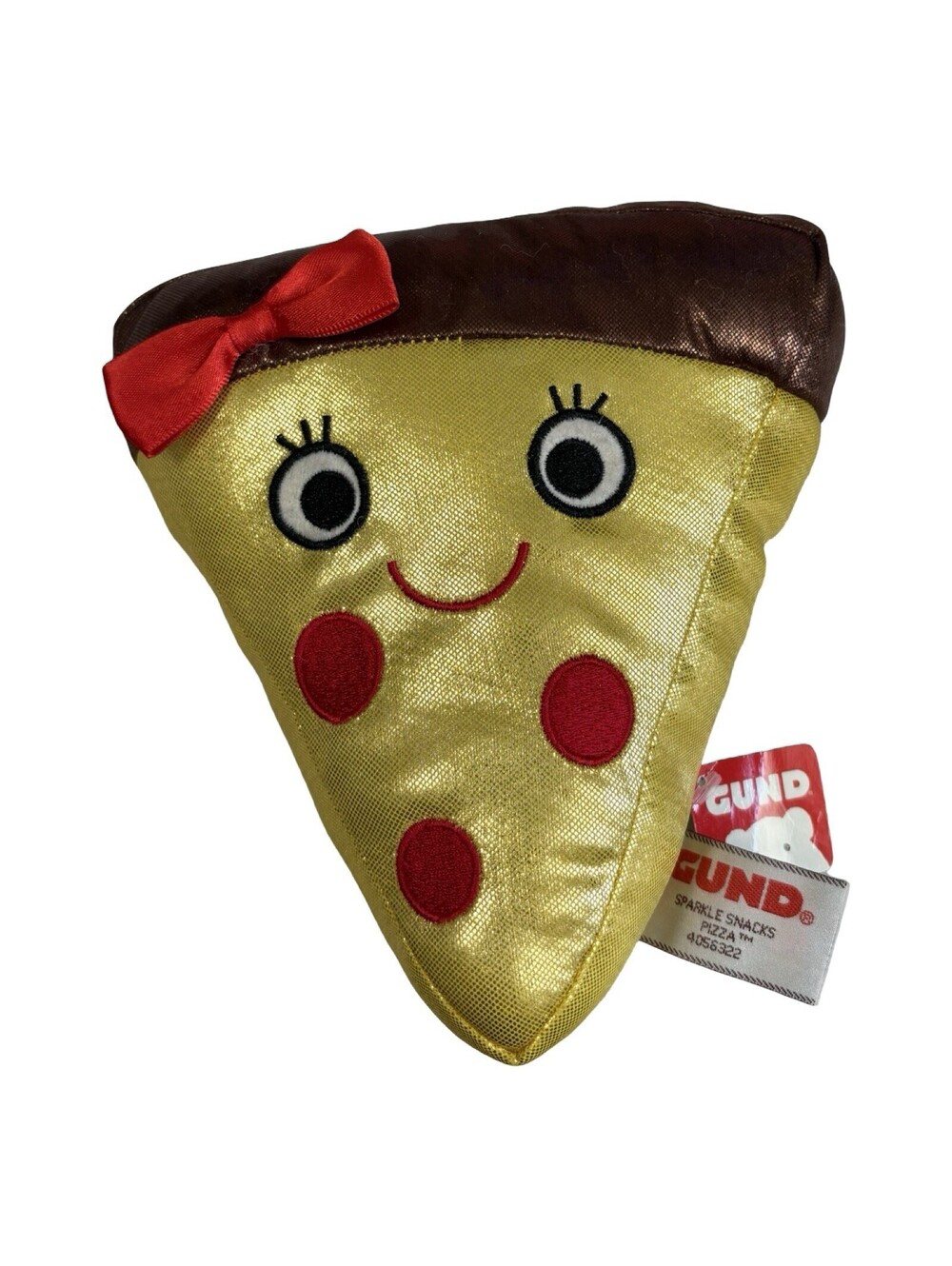 GUND SPARKLE SNACKS PIZZA Plush Stuffed Fun Toy Collectible Cheese and Pepperoni